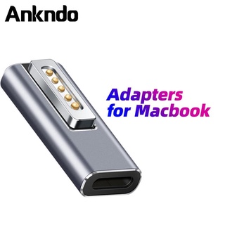 Ankndo อะแดปเตอร์แปลงแม่เหล็ก Type C USB PD สําหรับ Magsafe1 Magsafe 2 Mac Book Air Pro USB C ตัวเมีย