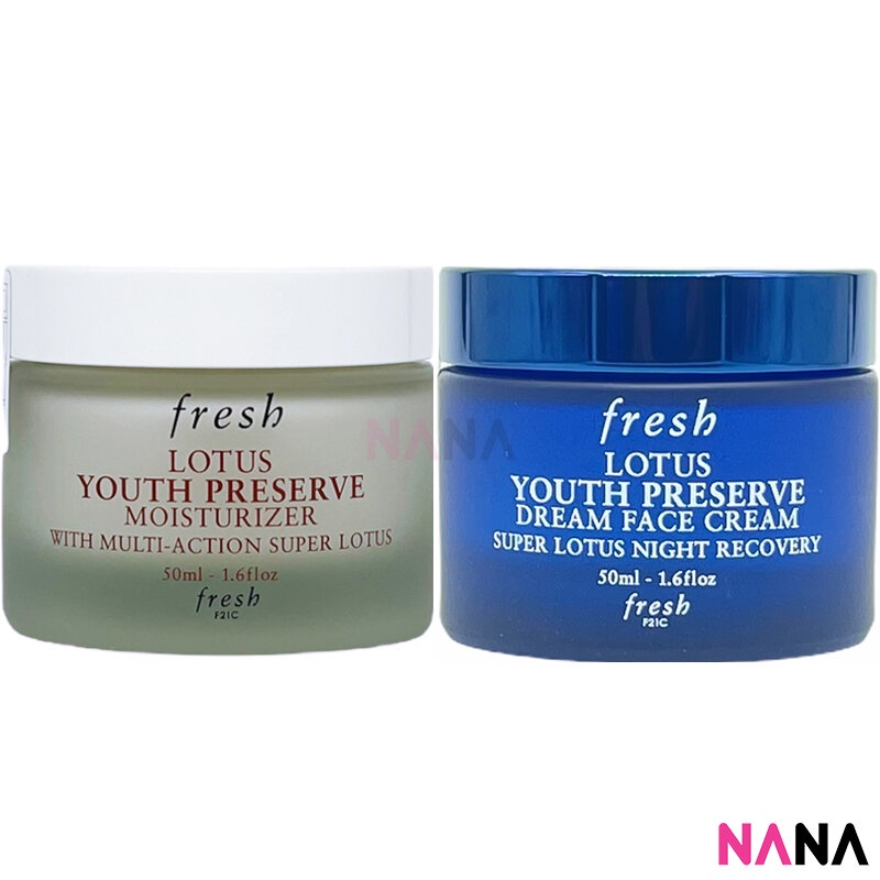 Fresh Lotus Cream Set (Lotus Youth Preserve Moisturizer 50ml + Lotus