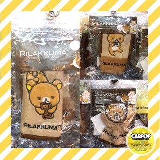 หุ้มเกียร์ แบบกลม // หุ้มเกียร์ แบบเหลี่ยม // หุ้มเบรคมือ ลายRilakkuma ริละคุมะ กาแฟ 1ชิ้น