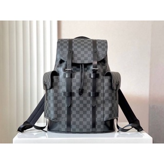 Louis vuitton Backpack christopher 👑 เกรด Vip canvasดีมาก Size ยาว41cm สูง48cm