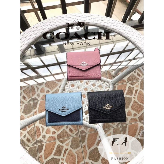 f-a-ของแท้-100-coach-กระเป๋าสตางค์สุภาพสตรี-กระเป๋าสตางค์-กระเป๋าสตางค์เหรียญ-คลิปสั้น-หนังว-59972