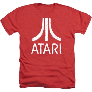 เสื้อยืดลําลอง แขนสั้น คอกลม ผ้าฝ้าย ลายเกมคอนโซล Atari สไตล์วินเทจ สําหรับผู้ชาย