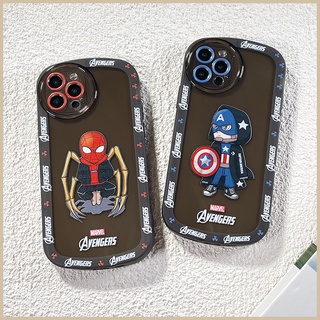 FOR IPHONE 15 6 6S 7 8 14 PLUS X XS XR 11 12 13 MINI MAX PRO Marvel Oval Soft Case