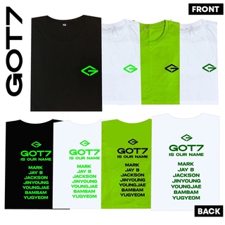 เสื้อ GOT7 💚 IS OUR NAME T-shirt สกรีนหน้า-หลังสามารถปรับแต่งได้