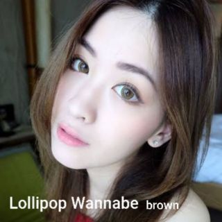 💟  Wannabe Lollipop Sweety Plus Guess Secret  brown gray Contactlens บิ๊กอาย คอนแทคเลนส์ ราคาถูก แถมตลับฟรี