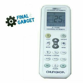 Universal remote for AC รีโมตแอร์เอนกประสงค์