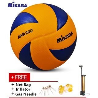ภาพขนาดย่อของสินค้าของแท้ Mikasa MVA200 ลูกวอลเลย์บอล หนัง PU นิ่ม ไซซ์ 5 สําหรับฝึกซ้อมวอลเลย์บอล