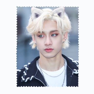 ผ้าเช็ดแว่นตา ผ้าเช็ดแว่น ผ้าเช็ดเลนส์ ผ้าเช็ดจอ นักร้องเกาหลี K-pop บังชาน Bang Chan สเตรย์คิดส์ Stray Kids