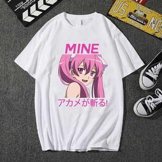 Q-85 Cool Men Shirts Akame Ga Kill Anime Shirts Harajuku Anime Printing Tshirt Loose Summer Casual Unisex Top Women Men