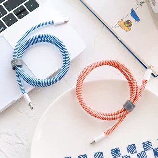 CB02 colorful 1.4m Cable Protector Wrapper 3-colors-in-one Headphone Wire Protection Charger USB Data Line Cover