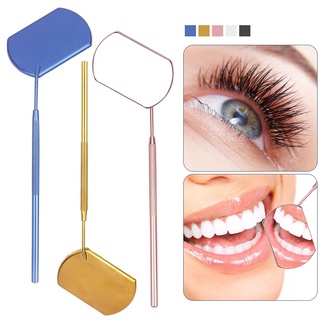 ภาพหน้าปกสินค้าPortable Multifunction Stainless Steel Long Handle Eyelash Extension Makeup Mirror ซึ่งคุณอาจชอบสินค้านี้