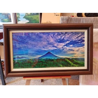 กรอบรูปวิวภูเขาธรรมชาติ/ภาพพร้อมกรอบ(ขนาด30×60cm)ตกแต่งห้องทำงานห้องนั่งเล่นห้องนอนห้องรับแขกเป็นธรรมชาติสดชื่น