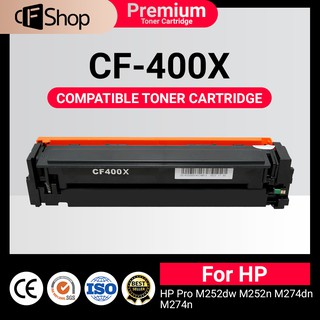 CF400X/HP 400X/400X/CF400/CF 400 For HP LaserJet Pro M252dw, M252n, M277dw ตลับหมึกเลเซอร์เทียบเท่า