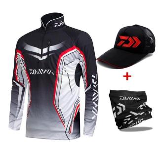 ใหม่ Daiwa ฤดูร้อนชุดตกปลา ULTRA  บาง Breathable แฟชั่นเสื้อตกปลาพร้อม DAIWA หมวก DAIWA และ BUFF