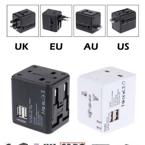 universal-adapter-all-in-oneปลั๊กไฟ-dual-usb-ใช้ได้ทั่วโลก-us-uk-eu-auปลั๊กไฟใช้ได้ทั่วโลกมากกว่า150ประเทศ