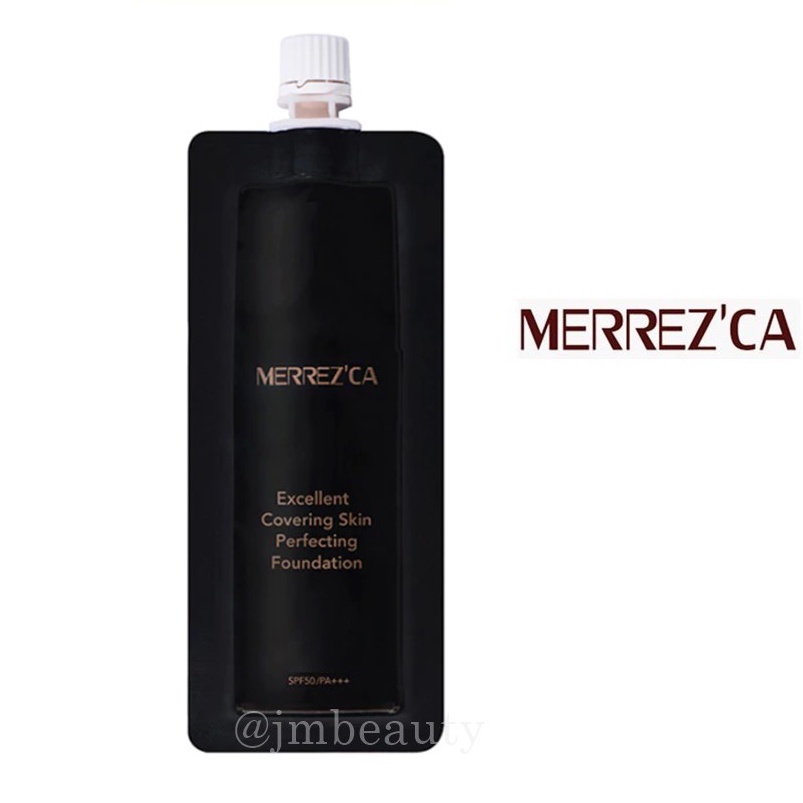 ภาพหน้าปกสินค้า(แท้) Merrezca Excellent Covering Skin Perfecting Foundation 5ml เมอร์เรซกา ฟาวเดชั่น รองพื้นกันน้ำ Merrez'ca