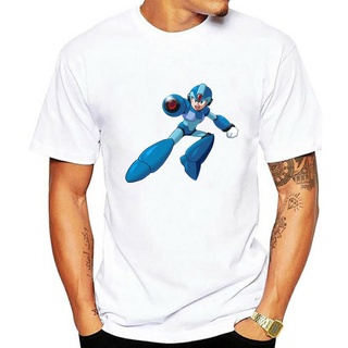 เสื้อเบลาส์ - เสื้อยืดใหม่MegamanXย้อนยุควิดีโอเกมสีขาวขั้นพื้นฐานทีImdibp24Ffmcbg53