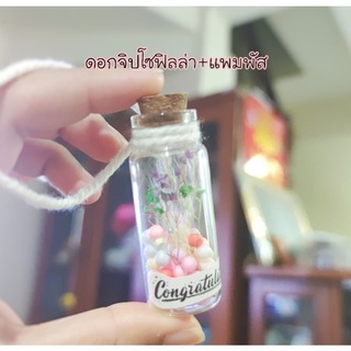 ภาพขนาดย่อของภาพหน้าปกสินค้าพร้อมส่ง ขวดโหลดอกไม้แห้ง เลือกข้อความได้ ของขวัญวันปัจฉิม ปัจฉิม ของขวัญรับปริญญา ของขวัญ ดอกไม้แห้ง จากร้าน moonoi_handmadeshop บน Shopee