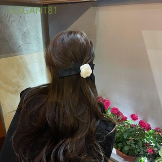 Elegant81 กิ๊บติดผมลายดอกไม้ปากเป็ดหลากสีสําหรับผู้หญิง