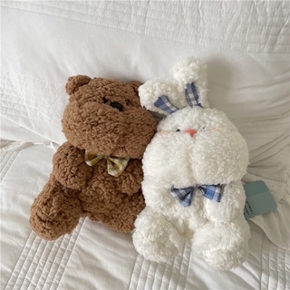 🧸ตุ๊กตาหมีเท็ดดี้แก้มป่อง & ตุ๊กตาน้องกระต่าย ของขวัญ          ของขวัญวันเกิด ตุ๊กตาน่ารัก🐰