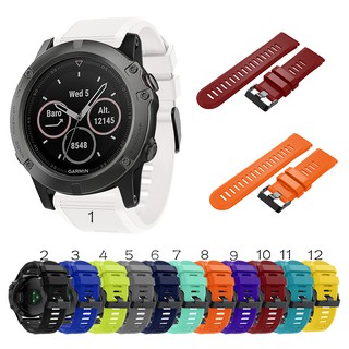 สินค้า สายนาฬิกาข้อมือซิลิโคน สำหรับ Garmin Fenix 5 X / 5X Plus/ Fenix 3 / 3 HR