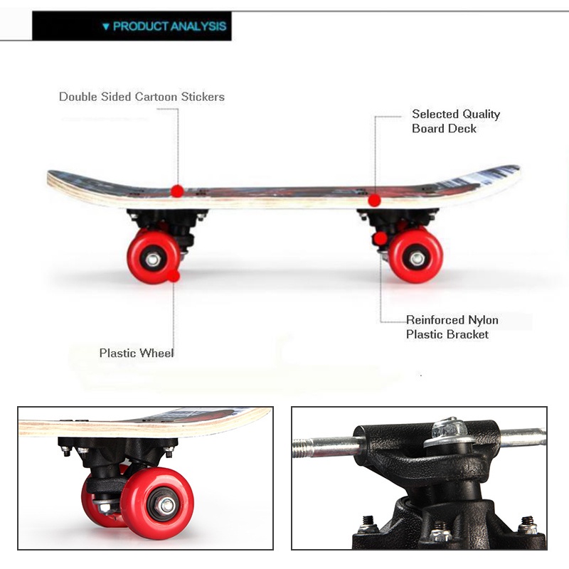 สเก็ตบอร์ดสำหรับเด็ก-2-7-ปี-รับน้ำหนักได้ถึง50kg-student-skateboard-60cm-สเก็ตบอร์ดเด็ก-สเก็ตบอร์ด4ล้อ-สเก็ตบอร์ดแฟชั่น