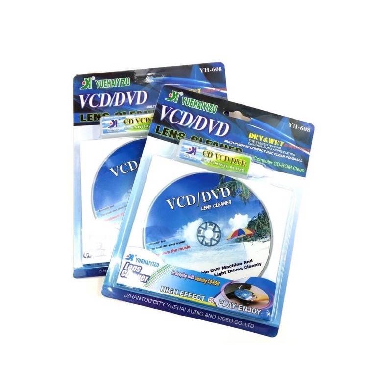 แผ่นทำความสะอาดหัวอ่าน VCD / DVD Lens Cleaner 1 ชุด Shopee Thailand