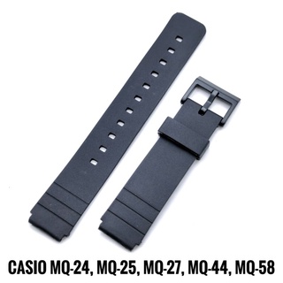 สายนาฬิกาข้อมือ Casio MQ-24 MQ-25 MQ-27 MQ-44 MQ-58 MQ-71 MQ-76 MQ-93S MQ-98 MQ-104 W-76