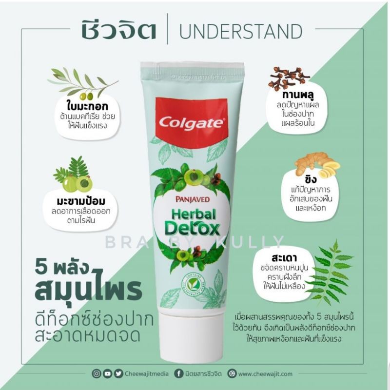 colgate-ยาสีฟันคอลเกต-ปัญจเวท-สมุนไพร-ดีท็อกซ์-60กรัม