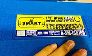 ภาพขนาดย่อของภาพหน้าปกสินค้าSMART ชุดบล็อกเดือยโผล่ (รุ่น 6 เหลี่ยม 10ตัวชุด) จากร้าน nt.tools บน Shopee ภาพที่ 7