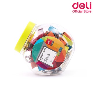 Deli 8560 Paper Cilps คลิปหนีบกระดาษแฟนซี 3 Size บรรจุ 24 ชิ้น/กระปุก คลิป คลิปหนีบกระดาษ เครื่องเขียน อุปกรณ์สำนักงาน