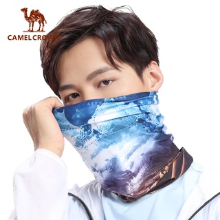 CAMEL CROWN ผ้าพันคอ ผ้าคลุมศีรษะ หน้ากากขี่จักรยานกลางแจ้ง ป้องกันรังสียูวี และป้องกันแสงแดด ผู้ชาย และผู้หญิง ตกปลา ผ้าขนหนูเช็ดหน้า กีฬา ผ้าคลุมศีรษะ มายากล ผ้าพันคอ ปกคอ เย็น