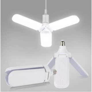หลอดไฟ LED ทรงใบพัด พับได้ Fan Blade LED Bulb 45W แบบ 3 ใบพัด 80W แบบ 4 ใบพัด 100W แบบ 5 ใบพัด เจ้าแรกในไทย