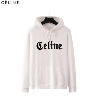 Celin เสื้อกันหนาว มีฮู้ด ผ้าฝ้าย พิมพ์ลาย แฟชั่นสําหรับผู้ชาย และผู้หญิง