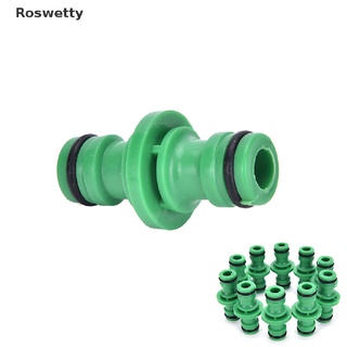 Roswetty 2 Way Water Hose Pipe Tube Plumbing Connector Couplers Joiner Plastic Gardening PH