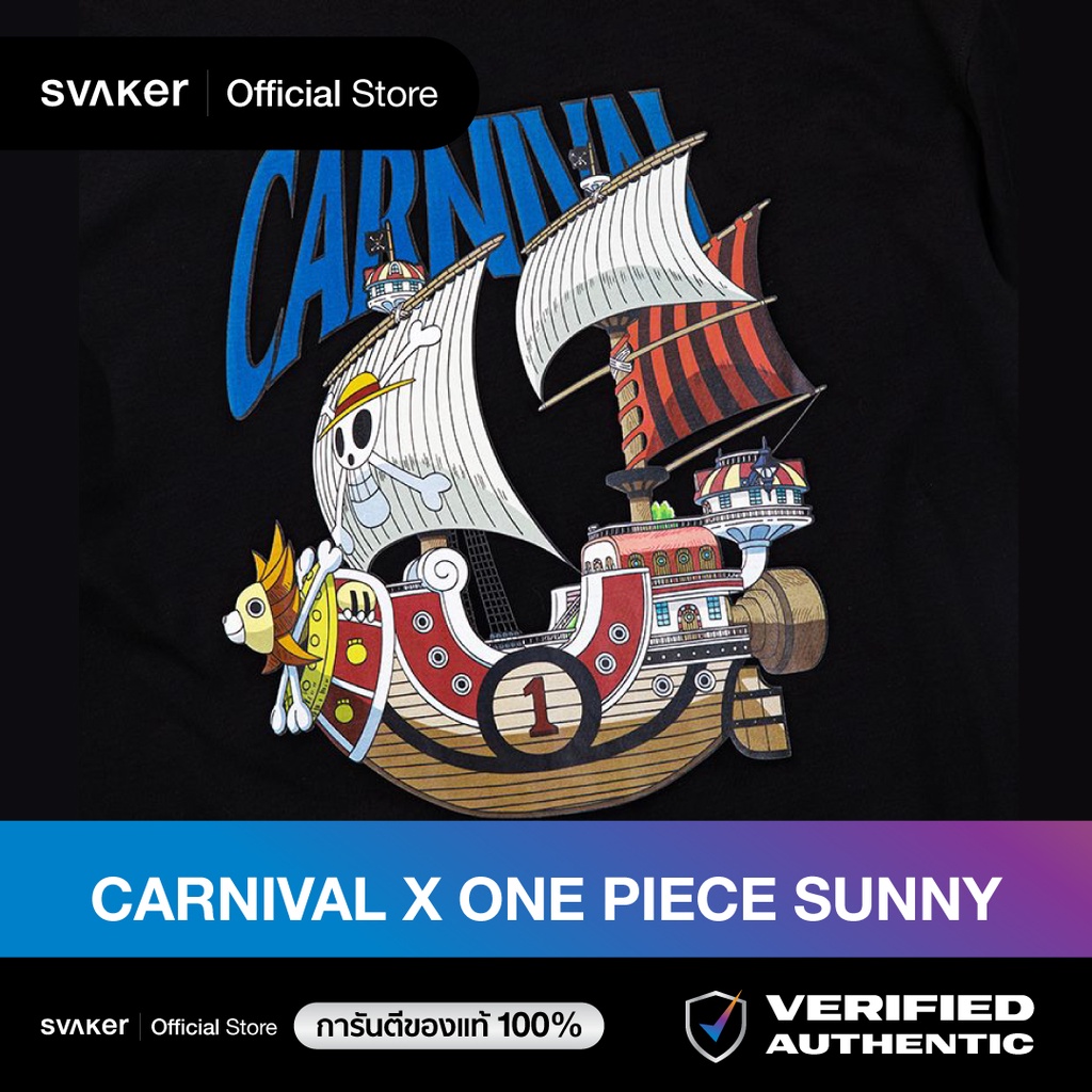 carnival-x-one-piece-drop2-sunny-t-shirt-black-ของแท้100