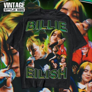 T-shirt  เสื้อวง Billie Eilish 🔥🔥🔥🔥🔥 ป้าย Hiptrack จะเป็นตะเข็บเดี่ยวผ้าหนาคอหนาเนื้อผ้าดี สวย!!!S-5XL