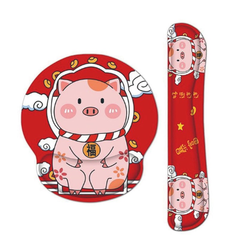 qj-ชุดแผ่นรองเมาส์-คีย์บอร์ด-ลายการ์ตูนน่ารัก-พร้อมเบาะรองข้อมือ-รองรับเมมโมรี่โฟม-บรรเทาอาการปวด