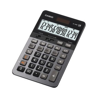 Casio Calculator เครื่องคิดเลข  คาสิโอ รุ่น  JS-40B แบบทนทาน สีปุ่มตัวเลขไม่เลือน 14 หลัก สีดำ