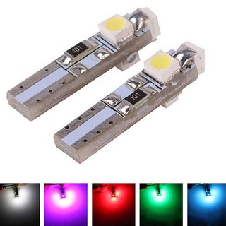 หลอดไฟแดชบอร์ด LED T 5 แผง 3528 1210 3 SMD 10 ชิ้น