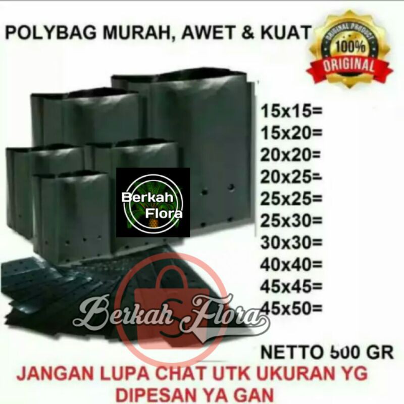 Polybag/polybag/polybak น้ําหนัก 500g ขนาดต่างๆ/สอบถามขนาดทางแชท ...