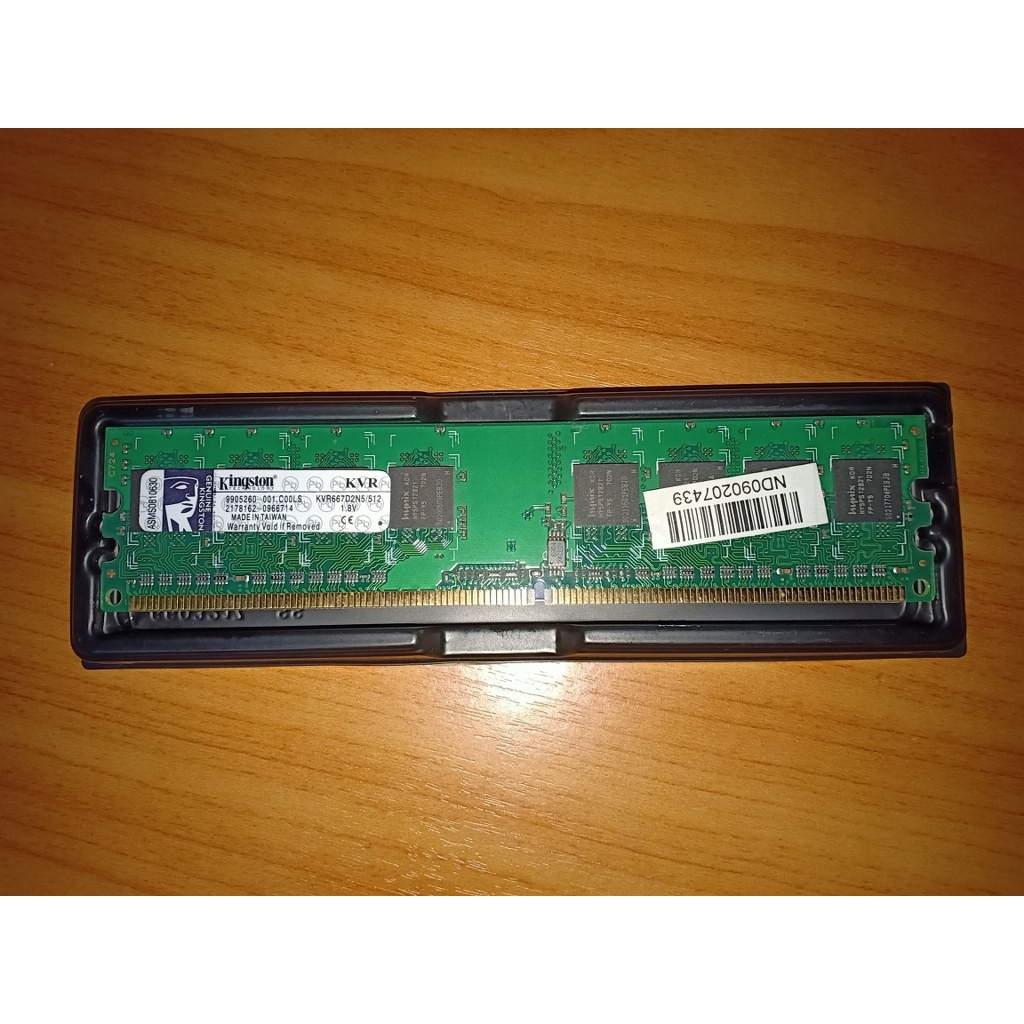 RAM PC (แรม พีซี) KINGSTON DDR2 KVR667D2N5/512MB มือสอง | Shopee Thailand