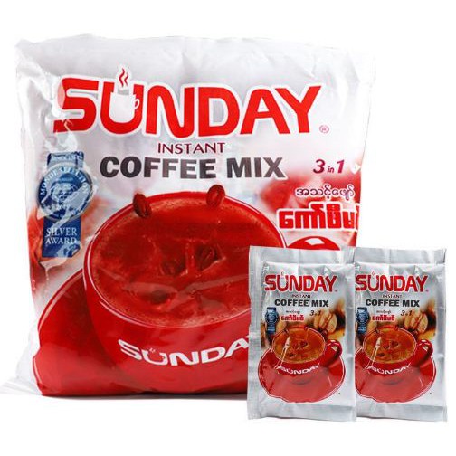 มีเก็บปลายทาง-ได้รับ-1-ห่อใหญ่-sunday-coffee-mix-3in-1-กาแฟพม่า-กาแฟรสชาติอร่อย-กาแฟซันเดย์-1-ห่อ