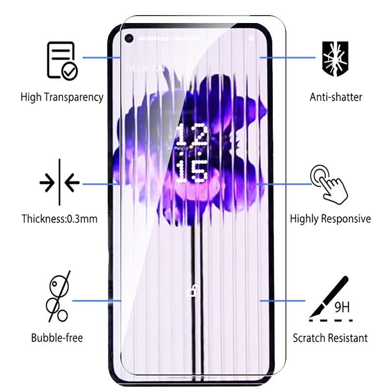 สําหรับ Nothing Phone (1) 9H HD Full Clear Tempered Glass Screen ...