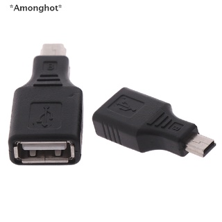 [[Amonghot]] อะแดปเตอร์แปลง usb 2.0 ตัวเมีย เป็น mini usb ตัวผู้