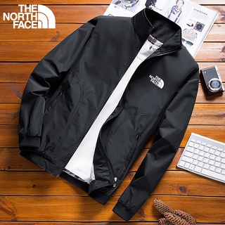 สินค้า 【พร้อมส่ง】เสื้อแจ็กเก็ตเบสบอลลําลอง ลาย The North Face สไตล์เกาหลี แฟชั่นฤดูหนาว สําหรับผู้ชาย