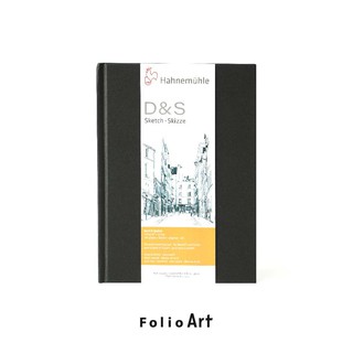FOLIO ART : สมุดวาดภาพ Hahnemühle Sketchbook D&amp;S a5 portrait ขนาด A5 แนวตั้ง กระดาษ 140 แกรม มี 160 หน้า 80 แผ่น 8570118