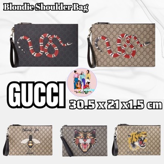 GUCCI/GUCCI/GGกระเป๋าคลัทช์/ผึ้ง/หัวเสือ/งูปะการัง/พิมพ์ซีรีส์/ซิปกระเป๋าใส่เหรียญ/ใหม่! !