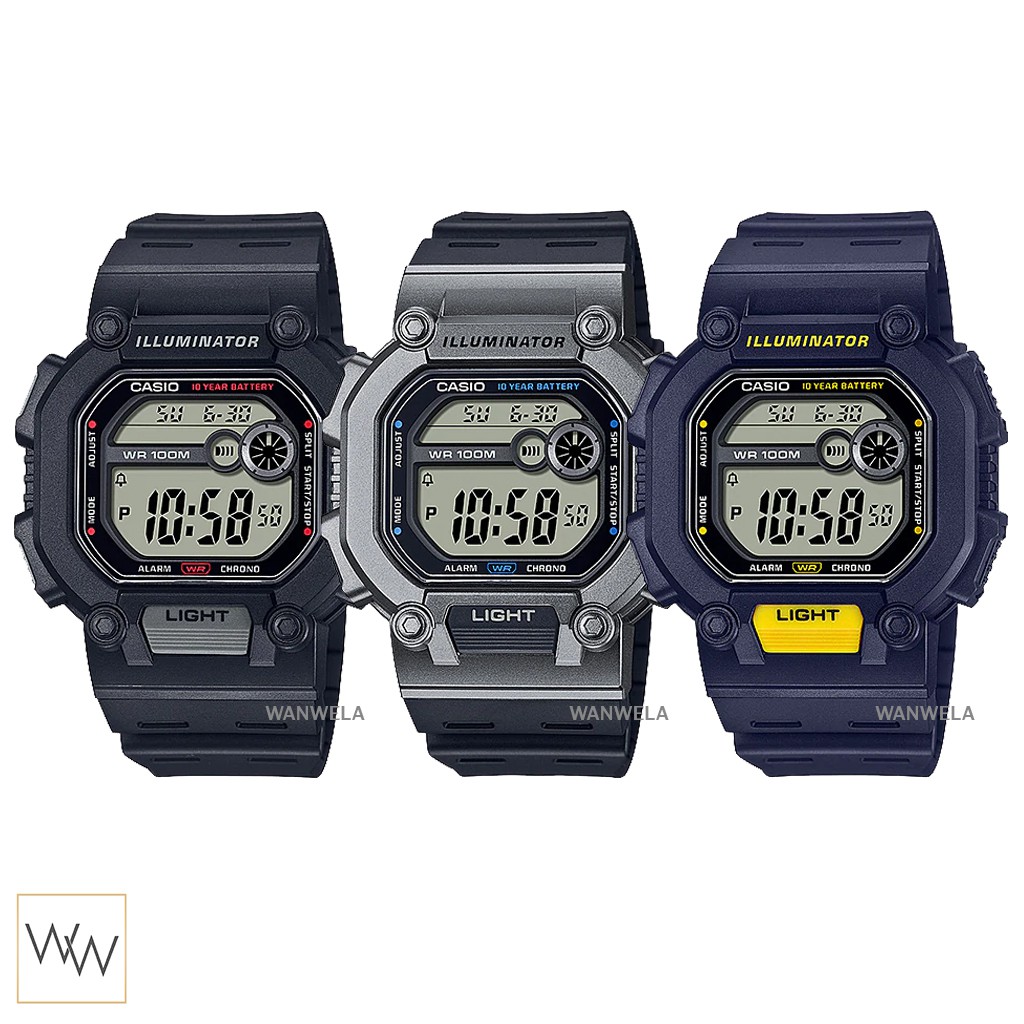 ภาพหน้าปกสินค้าของแท้ นาฬิกาข้อมือ Casio รุ่น W-737H พร้อมกล่อง จากร้าน wanwela.watch บน Shopee