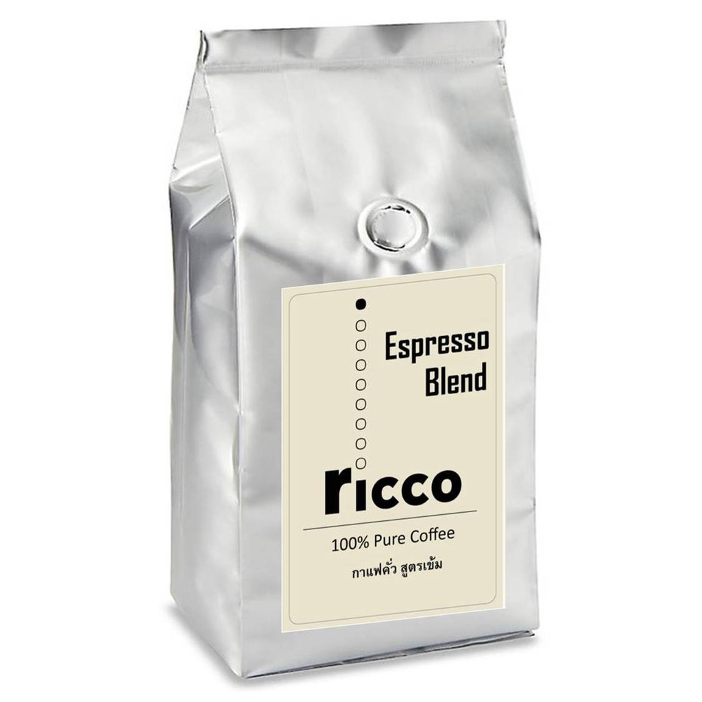 เมล็ดกาแฟคั่ว-ricco-espresso-coffee-ขนาดบรรจุ-500g